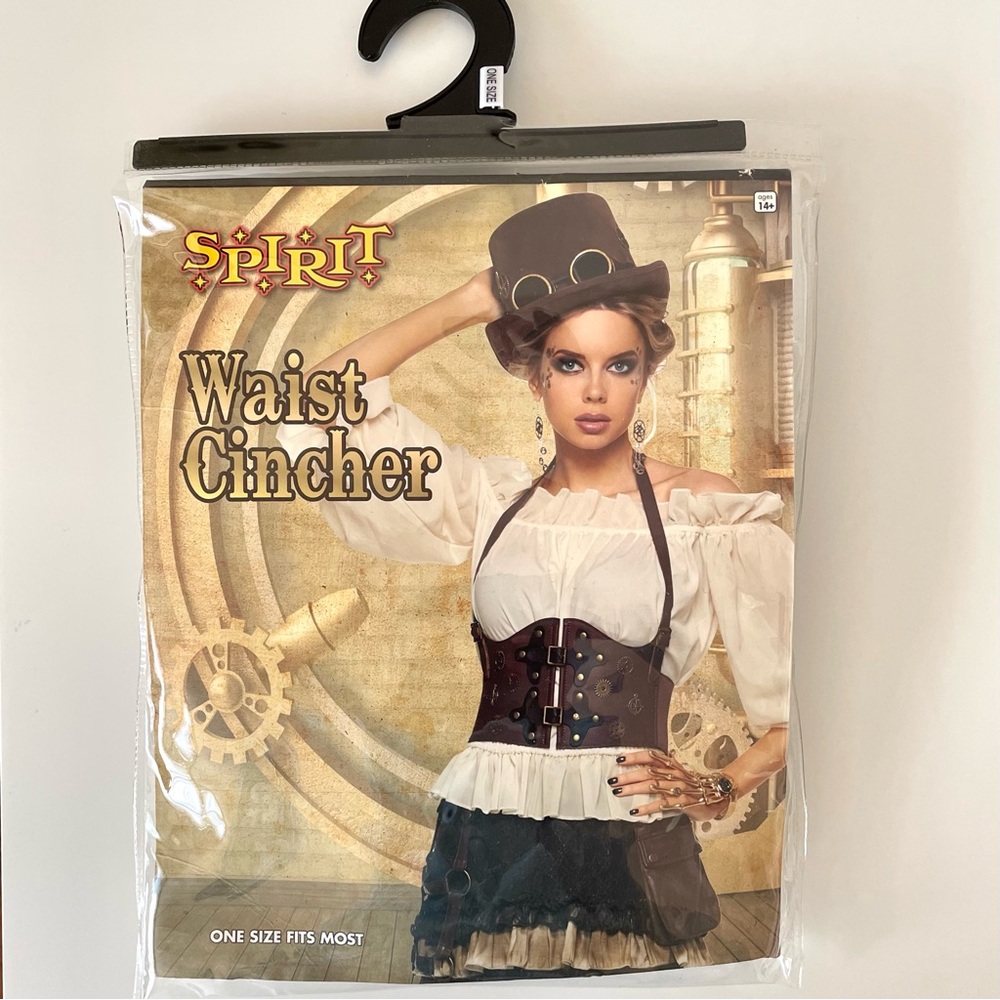 Steampunk Brown Corset Waist Cincher - Picture 8 of 8